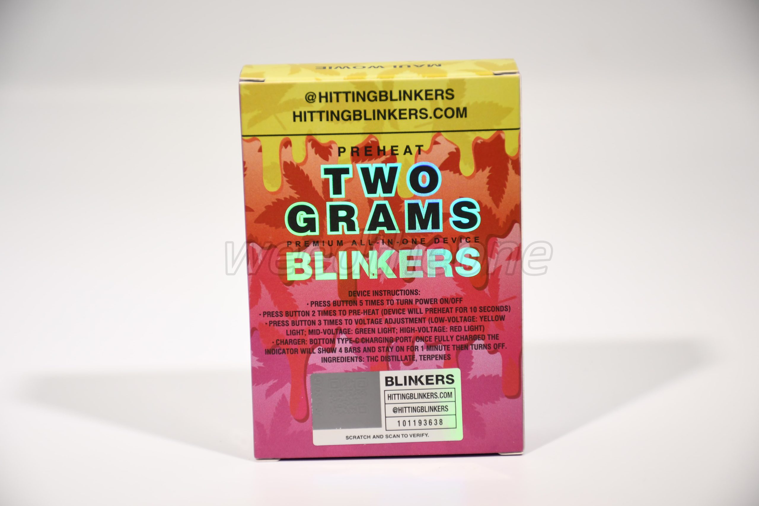 blinkers flip dual chamber disposable (2g) blinkers flip dual chamber disposable (2g)